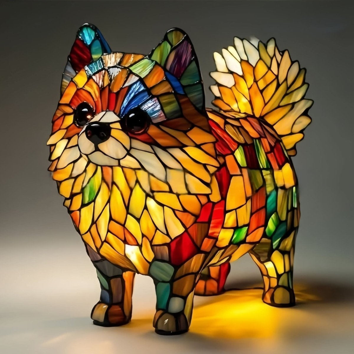 Stained Glass Dog LED Night Light - Image 25