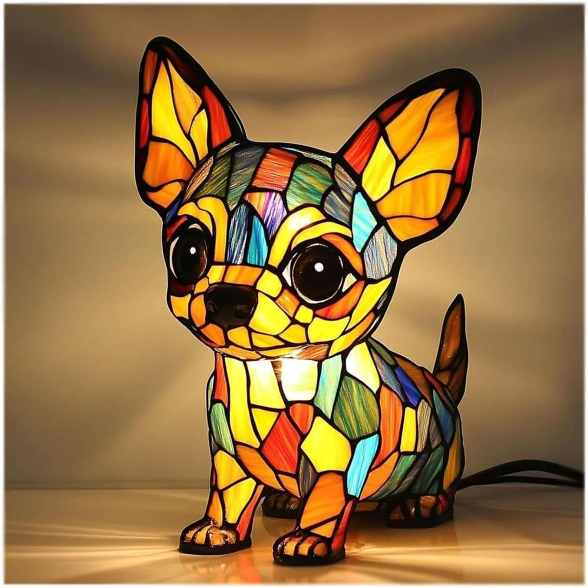 Stained Glass Dog LED Night Light - Image 28