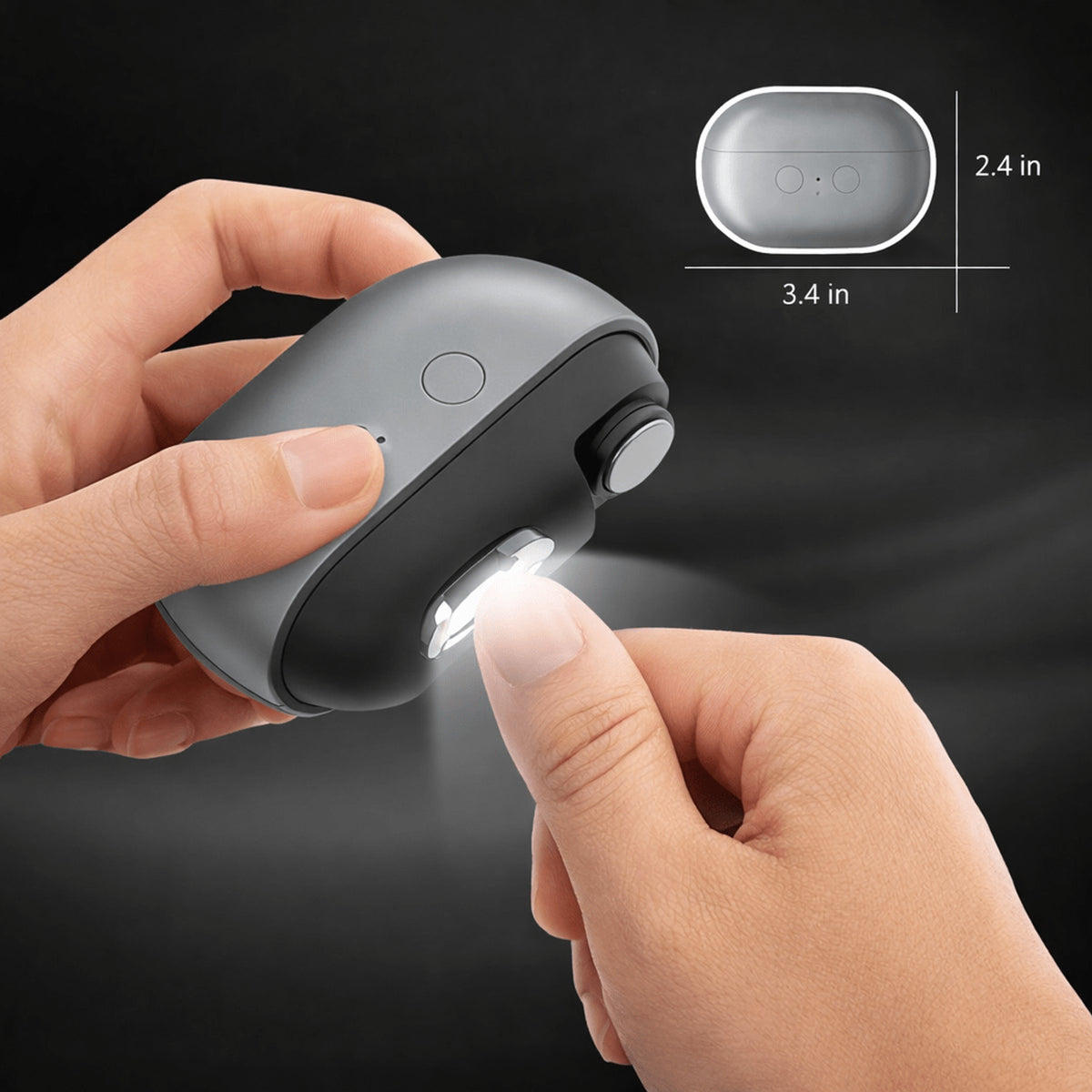 Stainless Steel Nail Clipper With Ergonomic Design And Cleaning Brush - Image 4