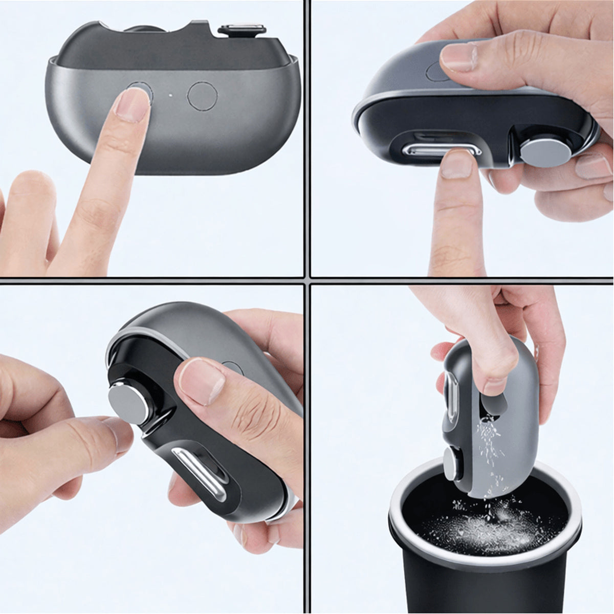 Stainless Steel Nail Clipper With Ergonomic Design And Cleaning Brush - Image 3