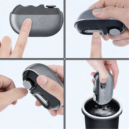 Stainless Steel Nail Clipper With Ergonomic Design And Cleaning Brush - Image 3