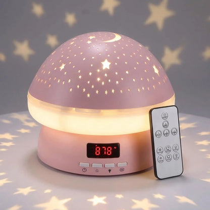 Star Projector Lamp With Remote Control And Rotating Display - Image 1