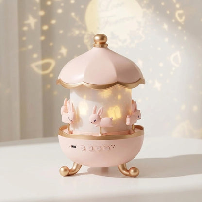 Star Projector Night Light With Rotating Carousel And Music Function - Image 1