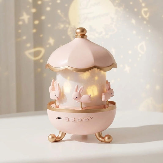 Star Projector Night Light With Rotating Carousel And Music Function - Image 1