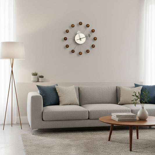 Sunburst Wall Clock With Silent Quartz Movement - Image 2