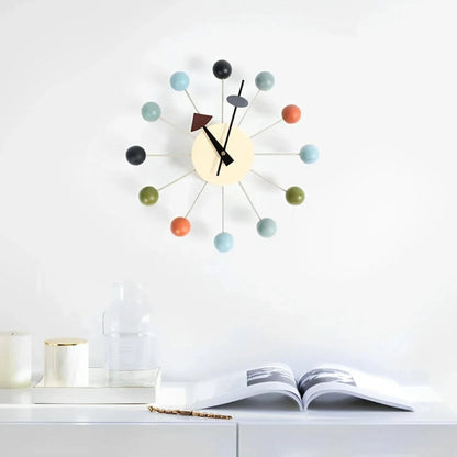 Sunburst Wall Clock With Silent Quartz Movement - Image 3