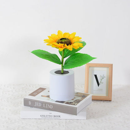 Sunflower LED Lamp USB Rechargeable With Warm Glow Accent Light - Image 7