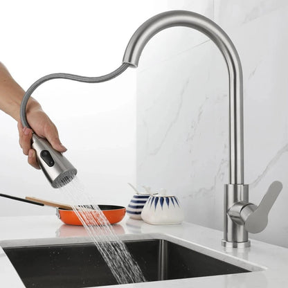 Swivelux Elegant Kitchen Faucet With Pull-Out Spray Head And 360° Rotation - Image 3