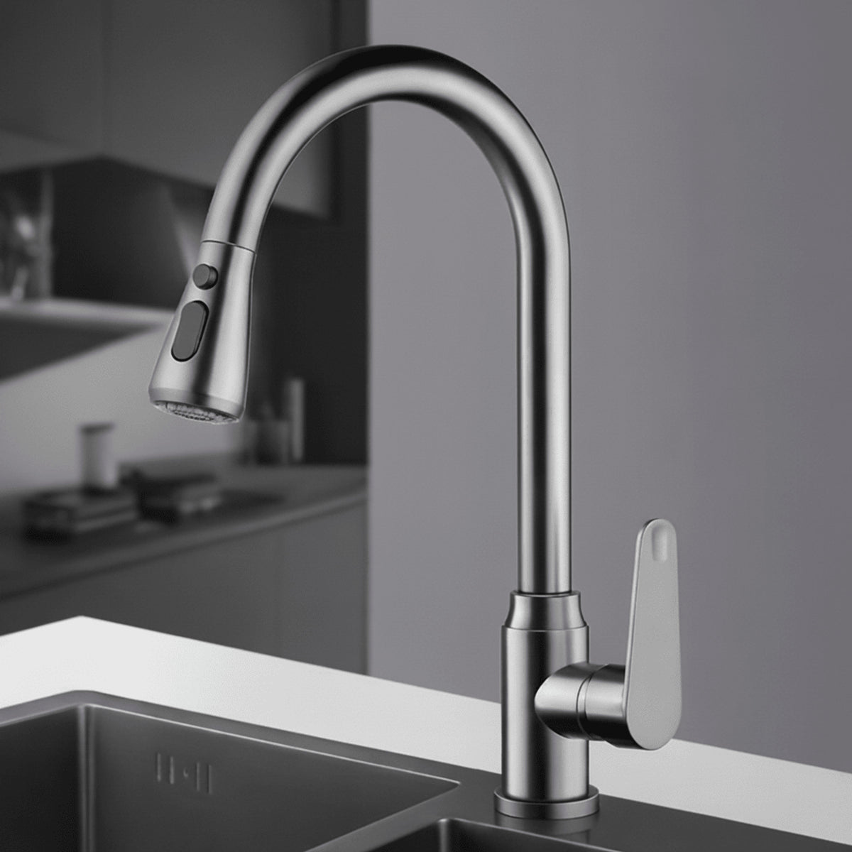 Swivelux Elegant Kitchen Faucet With Pull-Out Spray Head And 360° Rotation - Image 8