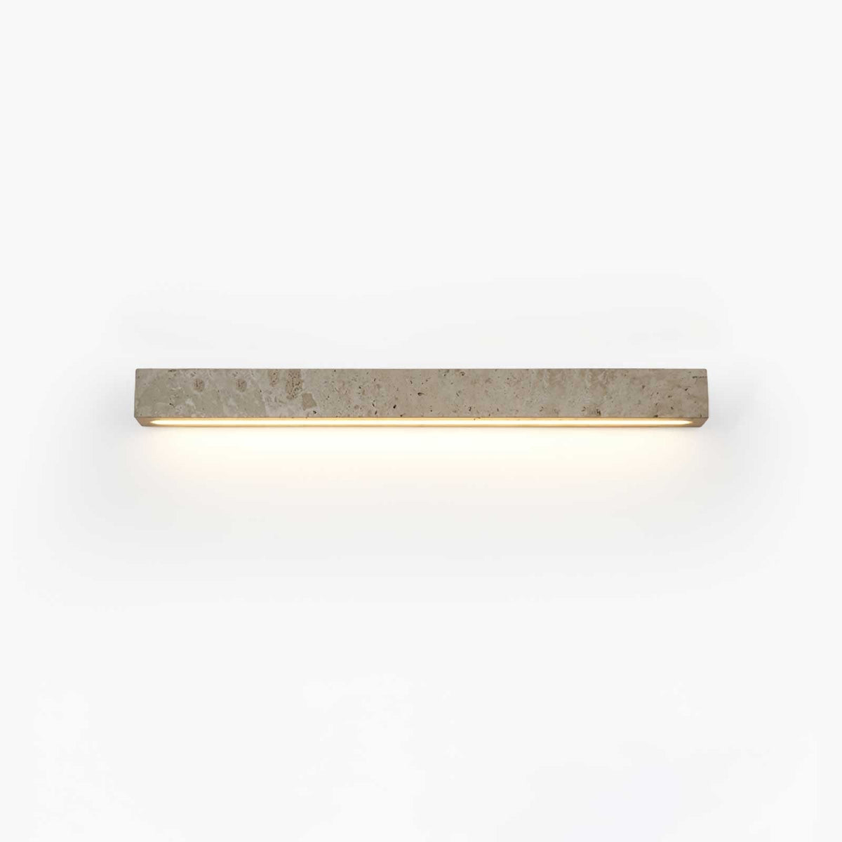 Travertine Wall Light With Rectangular Stone Body - Image 7