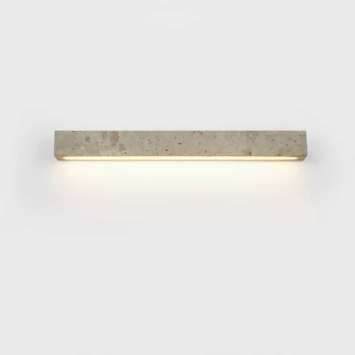 Travertine Wall Light With Rectangular Stone Body - Image 8