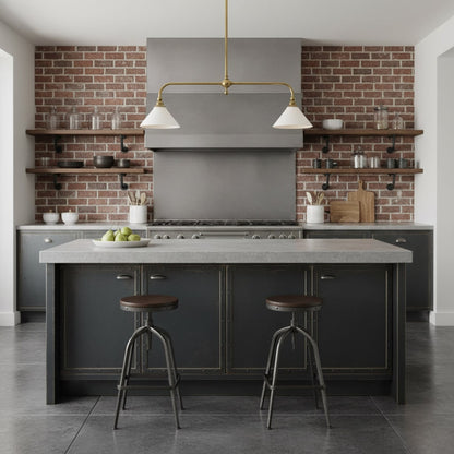 Two-Head Pendant Light with White Shades - Image 18