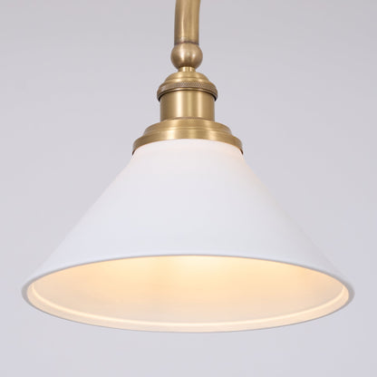 Two-Head Pendant Light with White Shades - Image 47