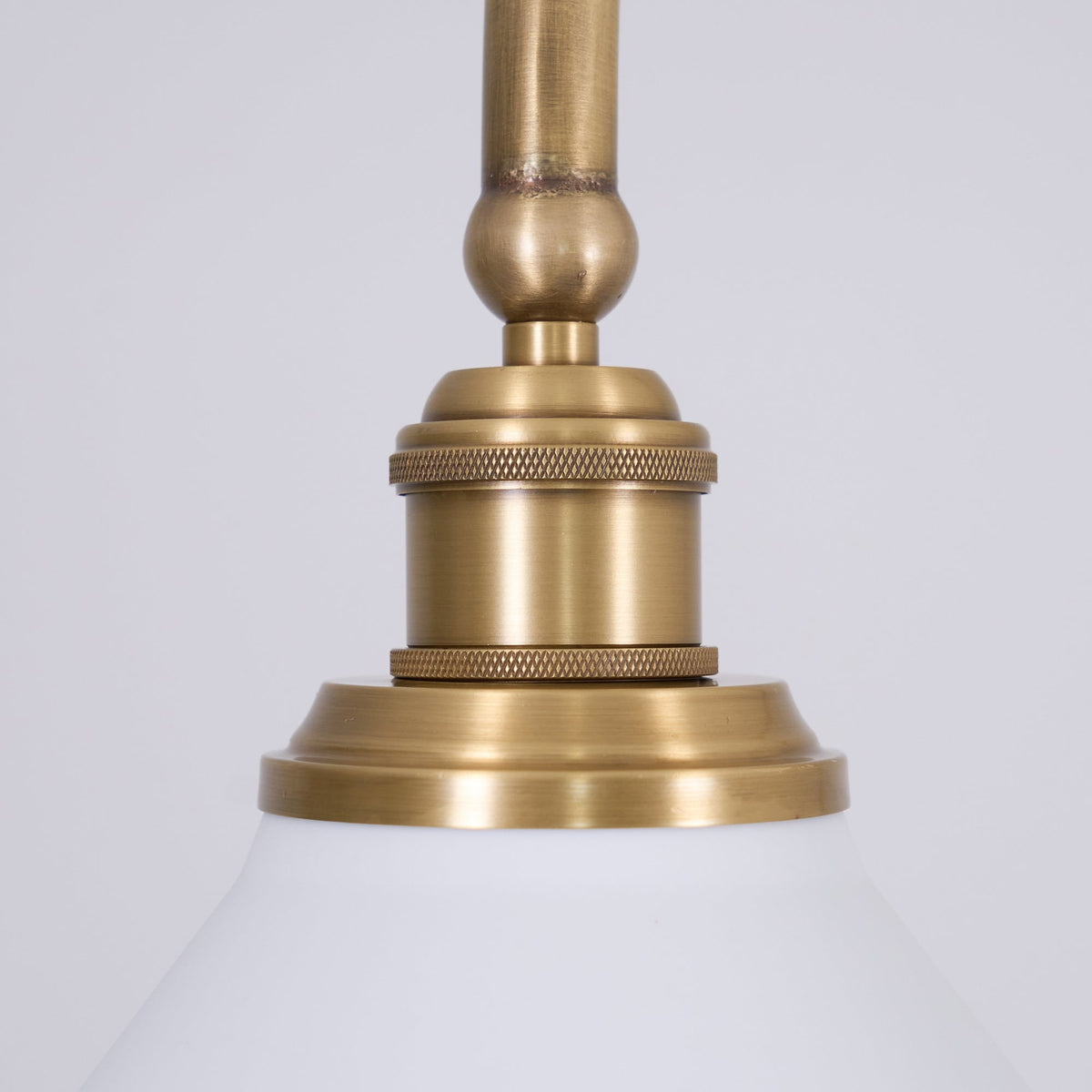 Two-Head Pendant Light with White Shades - Image 48