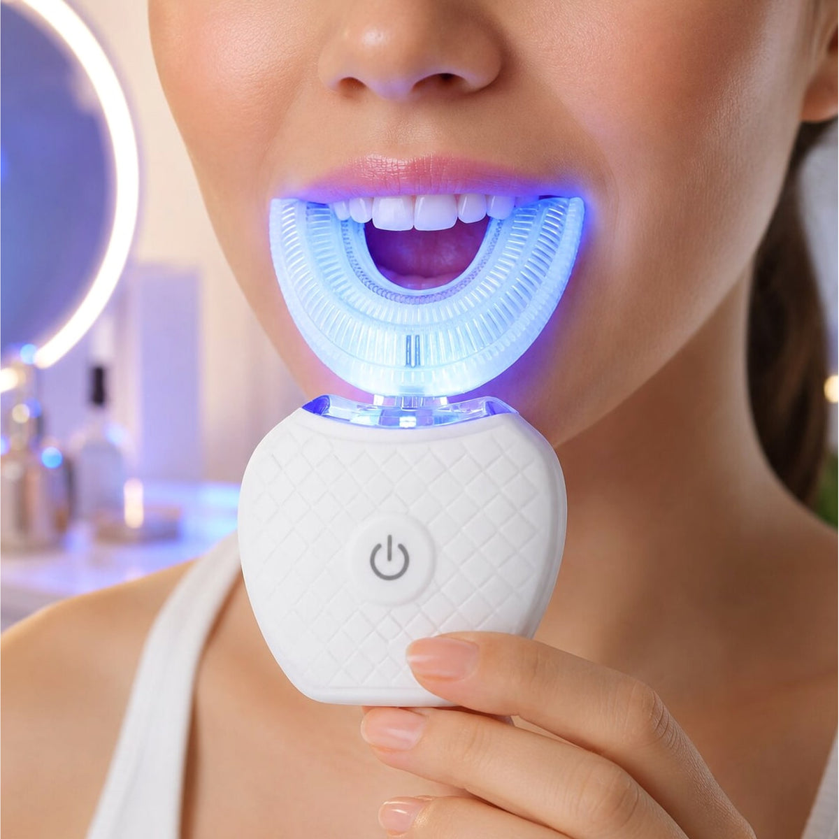 U Shaped Electric Toothbrush With Ultrasonic Vibration For Adults Rechargeable 360 Degree Cleaning - Image 8