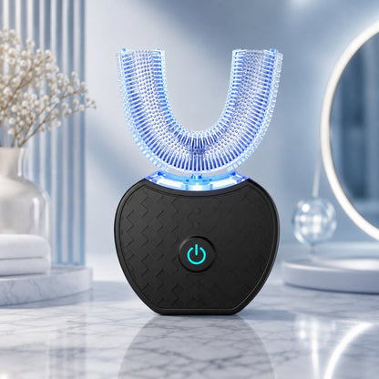 U Shaped Electric Toothbrush With Ultrasonic Vibration For Adults Rechargeable 360 Degree Cleaning - Image 3