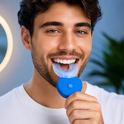 U Shaped Electric Toothbrush With Ultrasonic Vibration For Adults Rechargeable 360 Degree Cleaning - Image 4