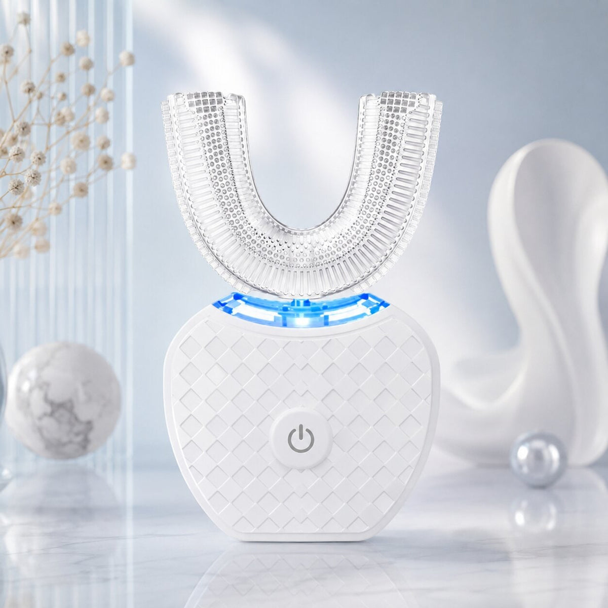 U Shaped Electric Toothbrush With Ultrasonic Vibration For Adults Rechargeable 360 Degree Cleaning - Image 2