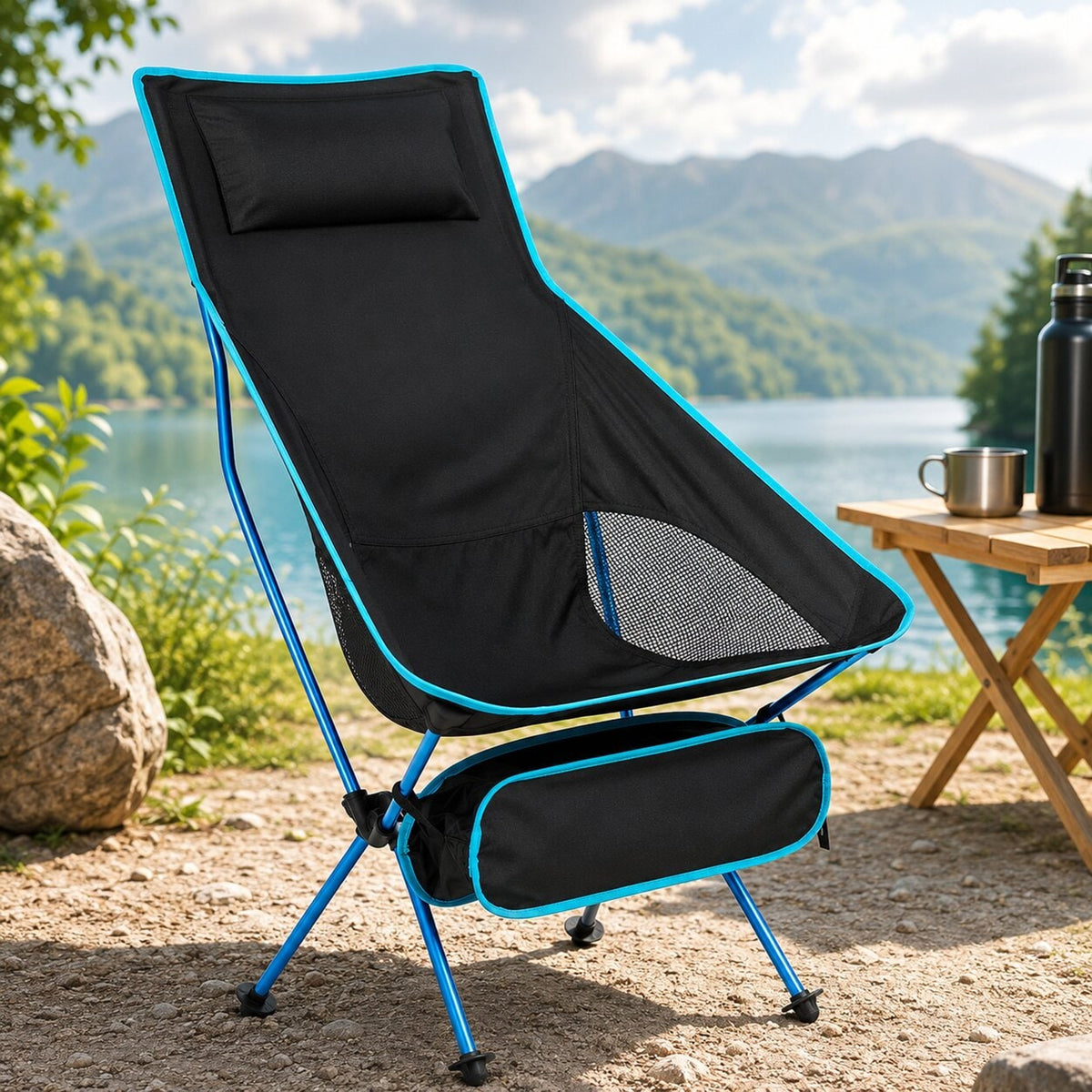 Ultralight Quick Setup Reclining Folding Camping Chair - Image 2