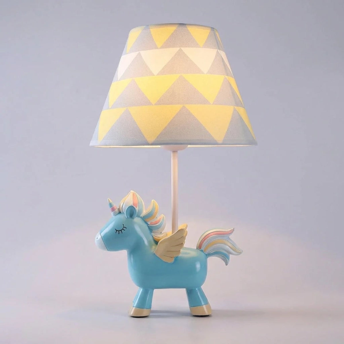 Unicorn Table Lamp With Patterned Shade And Warm Light - Image 2