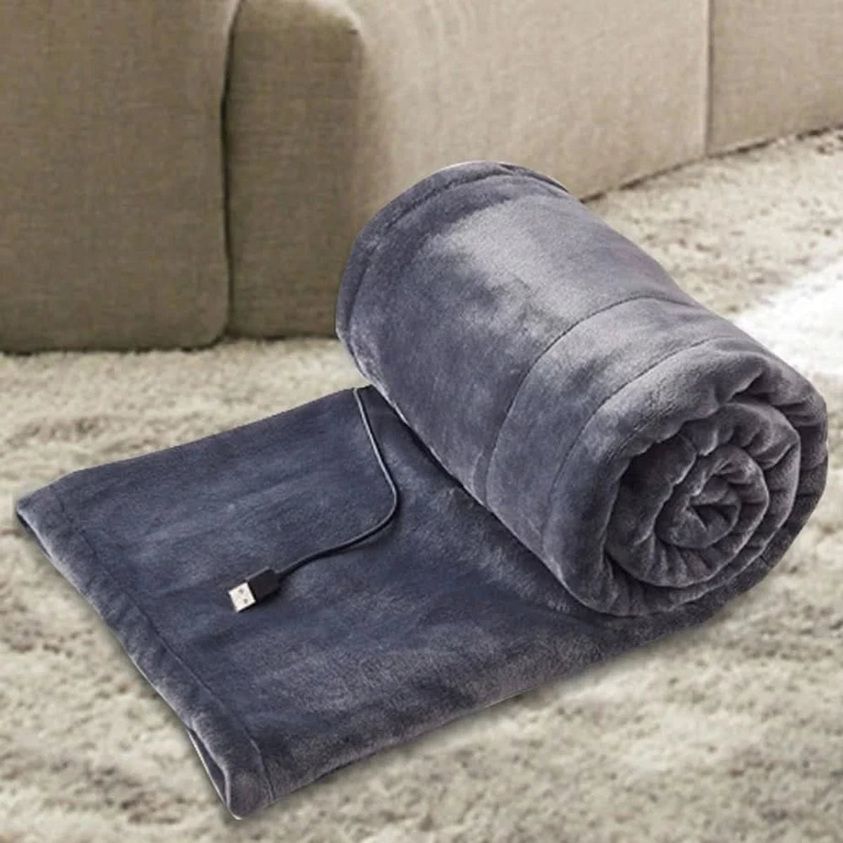 USB Heated Blanket With 3 Heat Settings Portable Warming Throw - Image 1