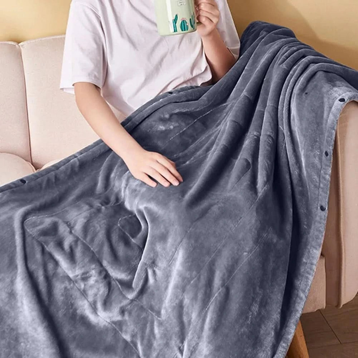 USB Heated Blanket With 3 Heat Settings Portable Warming Throw - Image 4