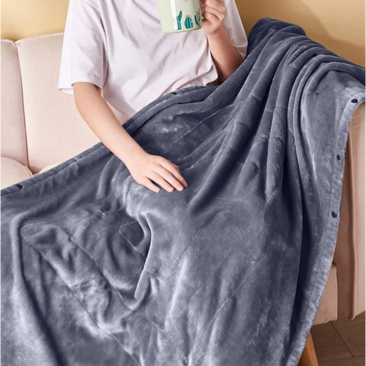 USB Heated Blanket With 3 Heat Settings Portable Warming Throw - Image 9