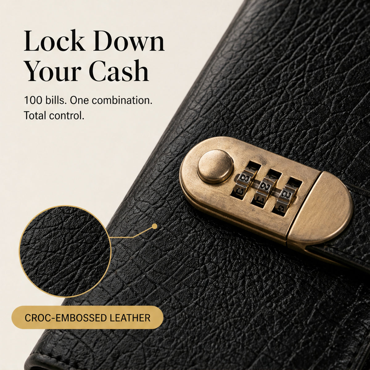 Vaultara Combination Lock Savings Notebook With Secure Cash Pocket - Image 8