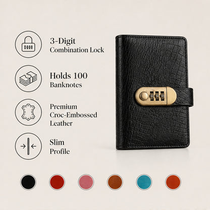 Vaultara Combination Lock Savings Notebook With Secure Cash Pocket - Image 7