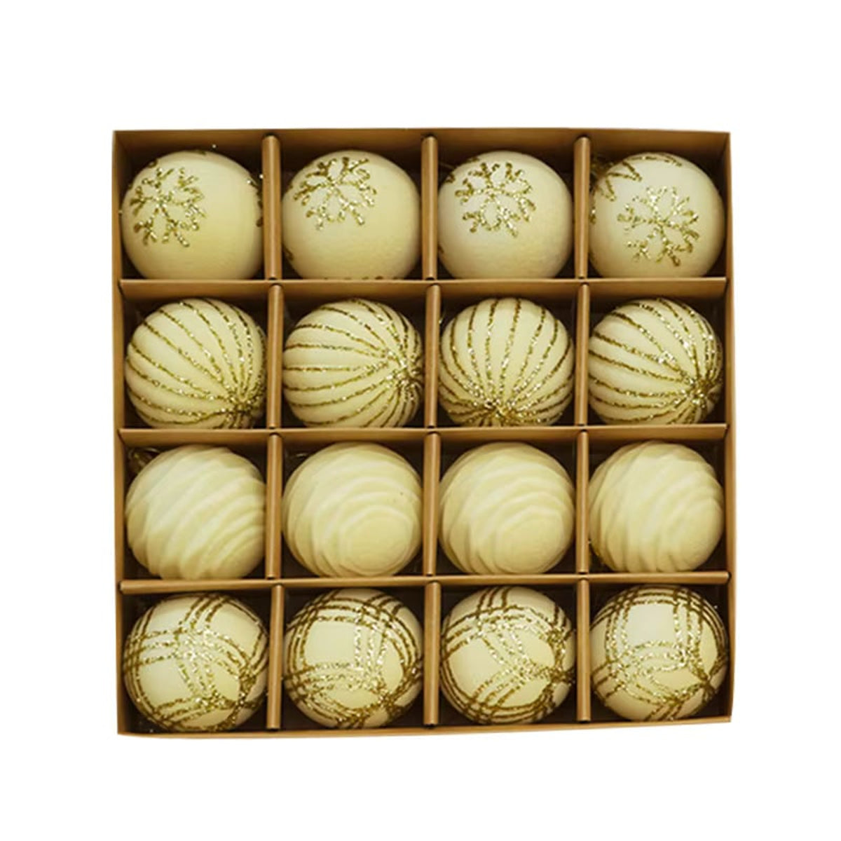 Velvet Flocked Burgundy Bauble Christmas Ornament Set - Image 6