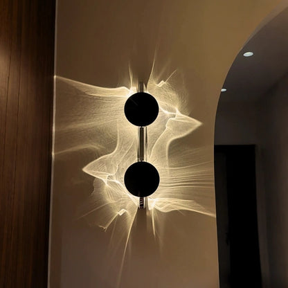 Velwave Aluminum Wall Light With Ripple Pattern - Image 2