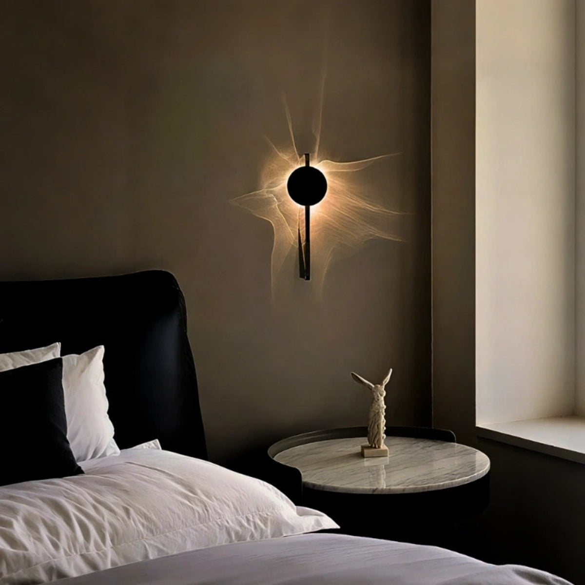 Velwave Aluminum Wall Light With Ripple Pattern - Image 3