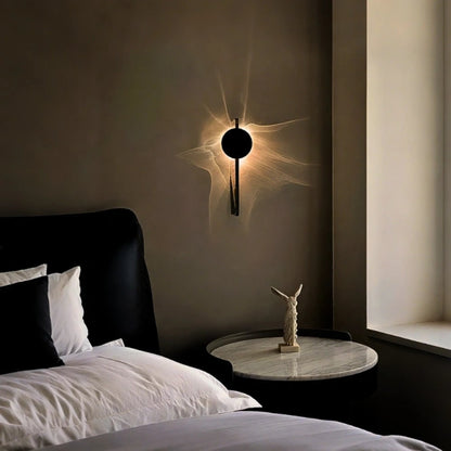 Velwave Aluminum Wall Light With Ripple Pattern - Image 3