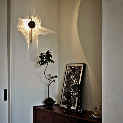 Velwave Aluminum Wall Light With Ripple Pattern - Image 8