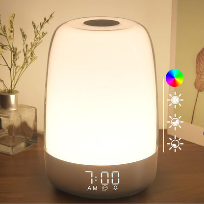 Wake Up Light Alarm Clock With Sunrise Simulation And Rechargeable Battery - Image 1