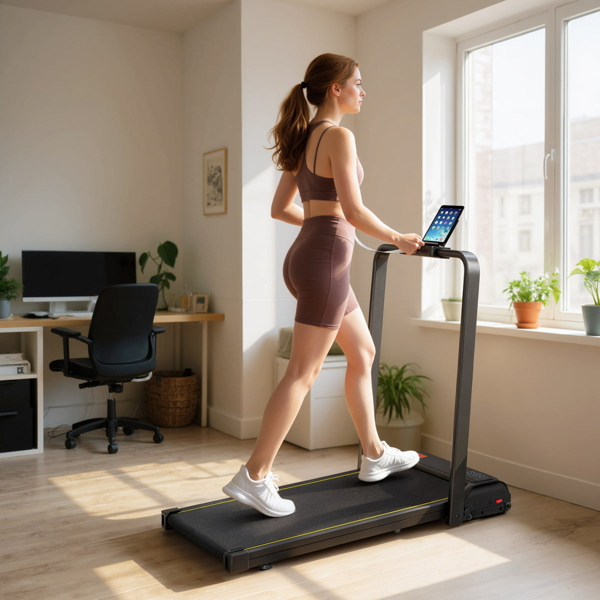 Walking Pad Treadmill With Incline Remote Control And LED Display - Image 5