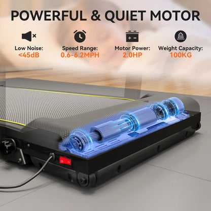 Walking Pad Treadmill With Incline Remote Control And LED Display - Image 9