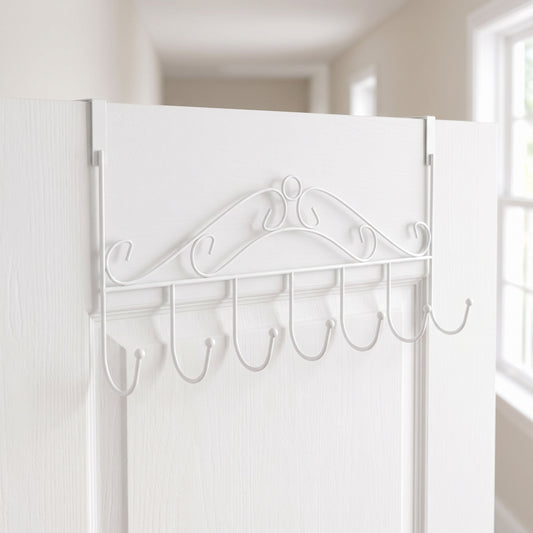 Wall Mounted Coat Rack with Adjustable Over-the-Door Design and Hooked - hero
