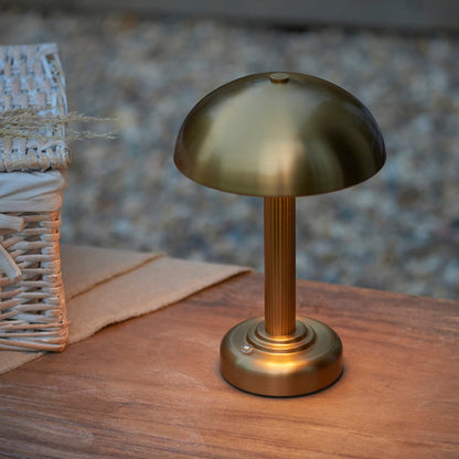 Warm Brass Rechargeable Table Lamp With Touch Dimmer - Image 3