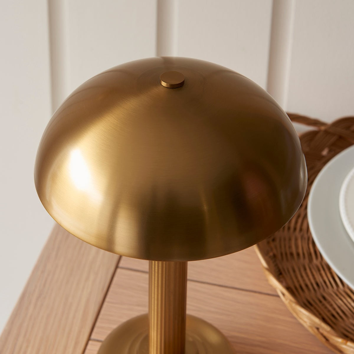 Warm Brass Rechargeable Table Lamp With Touch Dimmer - Image 5
