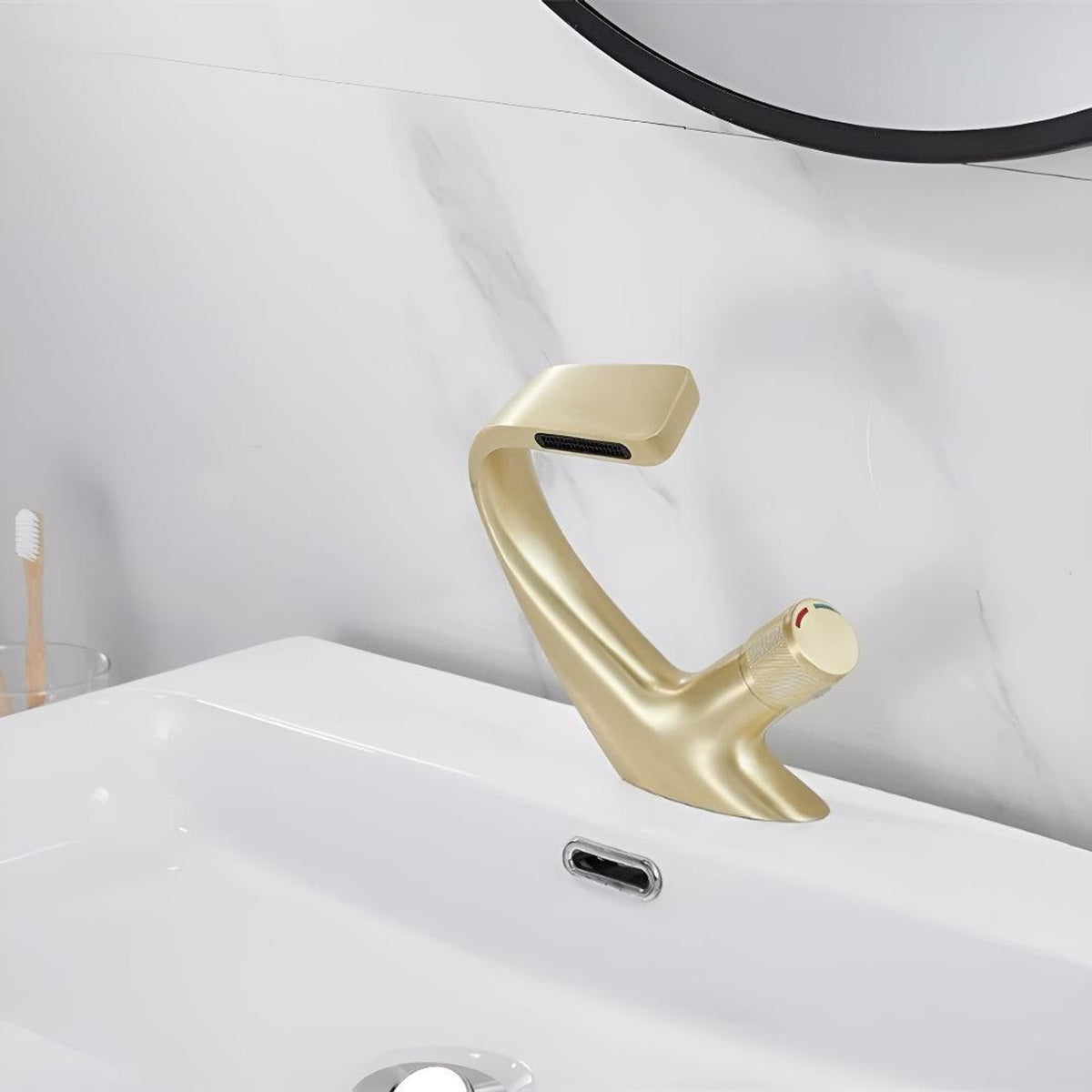 Waterfall Sink Faucet With Single-Handle Mixer For Modern Bathrooms - Image 3