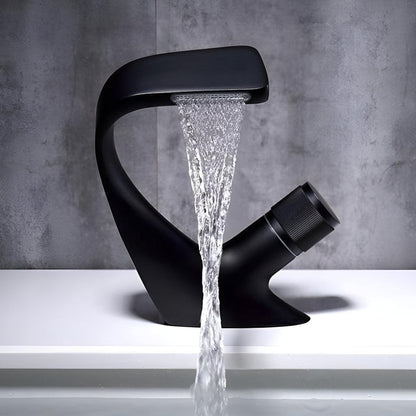 Waterfall Sink Faucet With Single-Handle Mixer For Modern Bathrooms - Image 4
