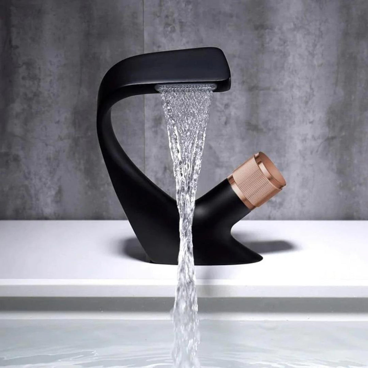 Waterfall Sink Faucet With Single-Handle Mixer For Modern Bathrooms - Image 5