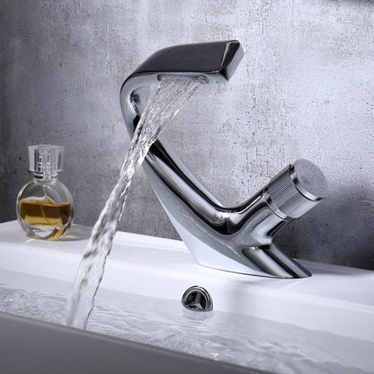 Waterfall Sink Faucet With Single-Handle Mixer For Modern Bathrooms - Image 2