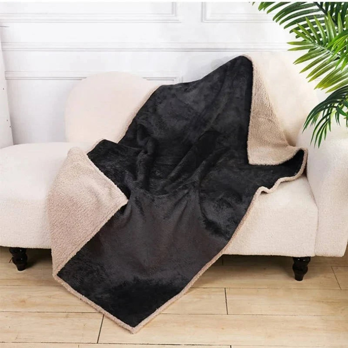 Waterproof Sherpa Dog Blanket With Non-Slip Furniture Protector - Image 3