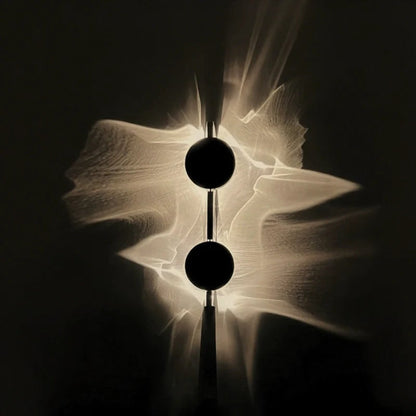 Wave Wall Light In Aluminium With Vertical Design - Image 4
