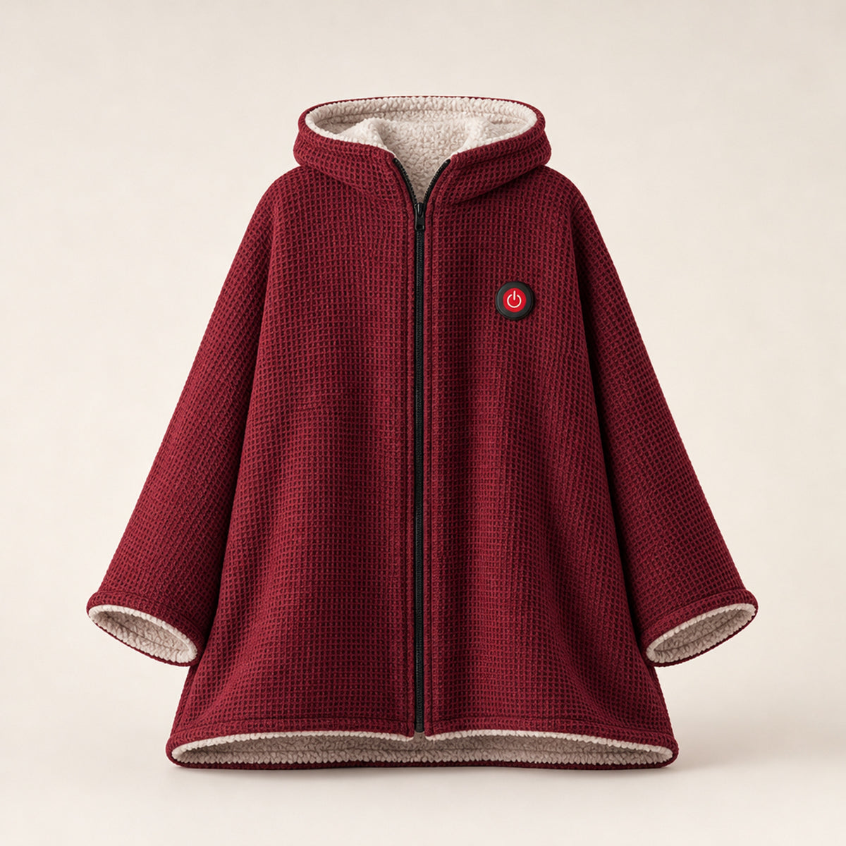 Wearable Heated Blanket With Hands-Free Design And Cozy Waffle-Knit Shell - Image 8