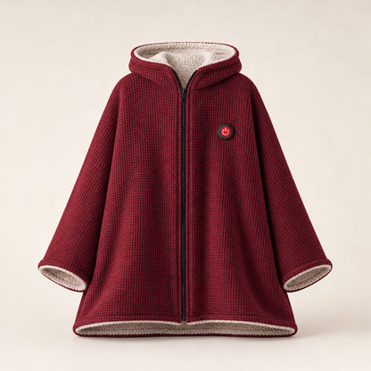 Wearable Heated Blanket With Hands-Free Design And Cozy Waffle-Knit Shell - Image 8