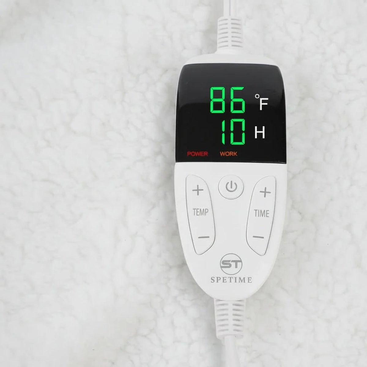 Wearable Heated Throw With Sherpa Fleece Lining And Detachable Controller - Image 5