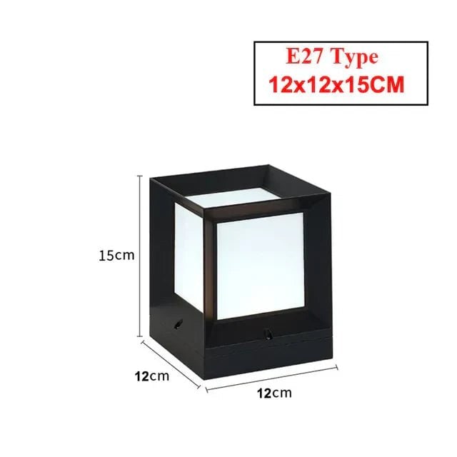 Weatherproof Modern Cube Outdoor Floor Lamp - Image 6